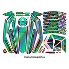 Kit Adesivos Completo Cg Titan 160 23-24 Holográfico Verde