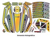 Kit Adesivos Completo Cg Titan 160 2324 Holográfico Amarel Kit Adesivos Completo Cg Titan 160 2324 Holográfico Amarel
