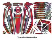 Kit Adesivos Completo Cg Titan 160 2324 Holográfico Vermel Kit Adesivos Completo Cg Titan 160 2324 Holográfico Vermel