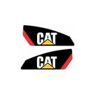 Kit Adesivos Completo Compatível Trator CAT 320D2L Preto