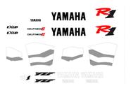 Kit Adesivos Completo Emblemas Yzf R1 2001 Vermelha R101ve