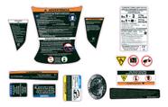 Kit Adesivos de Advertência Compatível Sea-Doo GTX 300 2018+