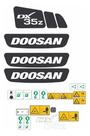 Kit Adesivos Doosan Dx35z