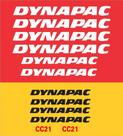 Kit Adesivos - Dynapac Cc-21 Para Rolo Compactador