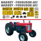 Kit Adesivos e Emblemas Trator Massey Ferguson MF 65X Completo