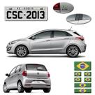 Kit Adesivos Emblema Bandeira Brasil Placa Coluna Traseira Kit Adesivos Emblema Bandeira Brasil Placa Coluna Traseira