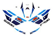 Kit Adesivos Emblema Compatível Suzuki GSX-R1000 2013 Branca