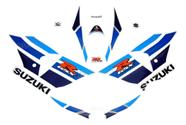 Kit Adesivos Emblema compatível Suzuki GSX-R1000 2013 Branco