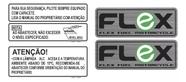 Kit Adesivos Emblema Flex E Abastecimento Honda Cg 125 150.