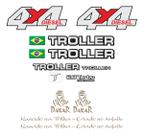 Kit Adesivos Emblema Troller T4 4x4 Diesel 2.8 Turbo Interco