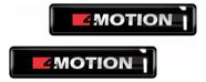 Kit Adesivos Emblemas Lateral Coluna Amarok 4motion Resinado