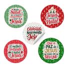 Kit Adesivos Etiquetas Frases Cristãs de Jesus Natal Presentes e Lembranças