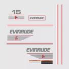 Kit Adesivos Evinrude 15 Compatível Motor de Popa