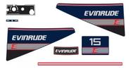 Kit Adesivos Evinrude 15 Para Motor De Jet Ski