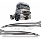 Kit Adesivos Faixa Caminhão E Quebra Sol Axor Mercedes Benz