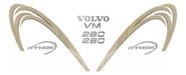 Kit Adesivos Faixa Emblema Caminhão Volvo Vm 260 Athor