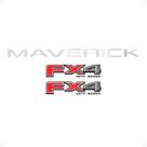 Kit Adesivos Faixa Traseira Maverick Resinado Cromado + Fx4 Kit Adesivos Faixa Traseira Maverick Resinado Cromado + Fx4