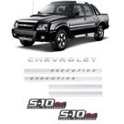 Kit Adesivos Faixas S10 Executive 4x4 Preta Turbo Eletronic