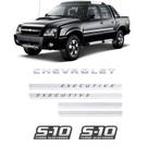 Kit Adesivos Faixas S10 Executive Preta Turbo Eletronic Gm