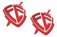 Kit Adesivos Fé Resinados 3d Vermelho Carro Emblemas Res19