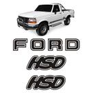 Kit Adesivos Ford Hsd F-1000 1993/1995 Emblemas Cinza/preto Kit Adesivos Ford Hsd F-1000 1993/1995 Emblemas Cinza/preto
