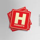 Kit Adesivos Fotoluminescente Hidrante 20cmx20cm Kit Adesivos Fotoluminescente Hidrante 20cmx20cm