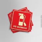 Kit Adesivos Fotoluminescente Pó químico 15cmx15cm