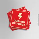 Kit Adesivos Fotoluminescente Quadro de força 15cmx15cm