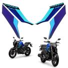 Kit adesivos grafico tanque completo fazer 250 fz25 2024 azul