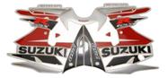 Kit Adesivos Gráficos Suzuki Gsxr 750 Vermelha E Prata 2002