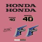 Kit Adesivos Honda 40 Four Stroke Para Motor De Popa Kit Adesivos Honda 40 Four Stroke Para Motor De Popa