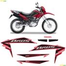 Kit Adesivos Honda Bros Nxr 150 Ks 2011 Moto Vermelha