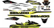 Kit Adesivos Jet Ski Sea Doo Rxt X 300 2018/19 Amarelo