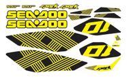 Kit Adesivos Jet Ski Spark Trixx Customizado COR:Amarelo Kit Adesivos Jet Ski Spark Trixx Customizado COR:Amarelo