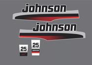 Kit Adesivos Johnson 25 Hp Para Motor De Popa