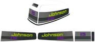 Kit Adesivos Johnson HP15 Compatível Motor de Popa