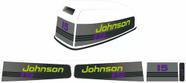 Kit Adesivos Johnson Hp15 Para Motor De Popa