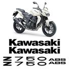 Kit Adesivos Kawasaki Z750 2010 Abs Emblemas Preto Completo