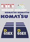 Kit Adesivos Komatsu D65 Ex Kit Adesivos Komatsu D65 Ex