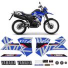 Kit Adesivos Lander Xtz 250 2020 Faixa Moto Azul + Emblemas
