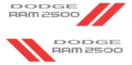 Kit Adesivos Laterais Compatível Dodge Ram 2500 Prata
