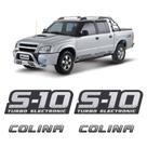Kit Adesivos Laterais S10 Turbo Electronic + Emblema Colina Kit Adesivos Laterais S10 Turbo Electronic + Emblema Colina