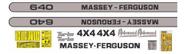 Kit Adesivos Massey Ferguson 640 4x4 Turbo Advanced