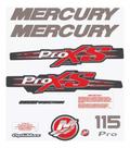 Kit Adesivos Mercury Pro XS 115 compatível Optimax Kit Adesivos Mercury Pro XS 115 compatível Optimax