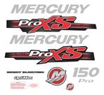 Kit Adesivos Mercury Proxs 135 Para Motor De Popa Optimax