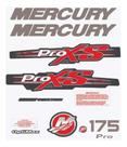 Kit Adesivos Mercury Proxs 175 Para Motor De Popa Optimax