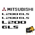 Kit Adesivos Mitsubishi L200 Pajero Gls Preto Resinado