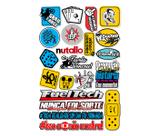 Kit Adesivos Moto Capacete Carro Frases Bike 21 Unidades