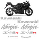Kit Adesivos Moto Kawasaki Ninja 250r Cinza Modelo Original