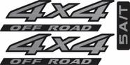 Kit Adesivos Nissan Frontier 4x4 Off Road 5 A/t Mod. Padrão Kit Adesivos Nissan Frontier 4x4 Off Road 5 A/t Mod. Padrão